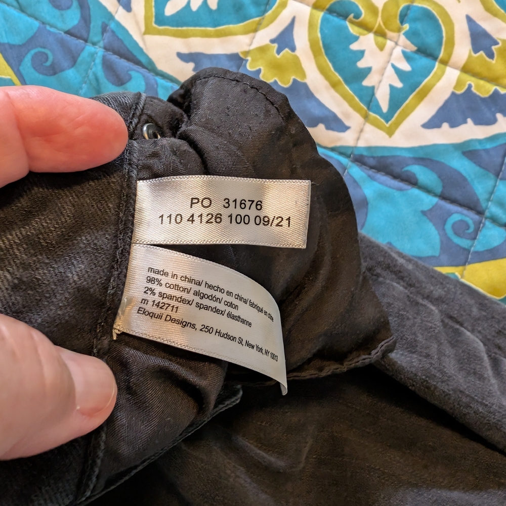 Eloquii Black Wide Leg Denim Jeans - Picture 3 of 3